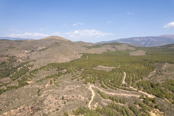 Fototapeta na wymiar mountainous landscape in the south of spain