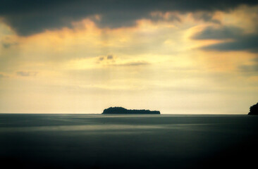 sunset over the sea
