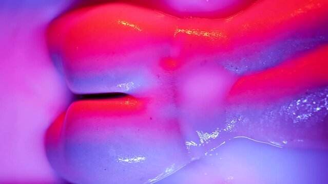 close-up of the buttocks of a slender athletic woman in a milk bath bathing