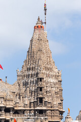 The Shri Dwarkadhish Temple, Lord Krishna Temple, Dwarka, Gujarat.India. The Current Temple is Build By Chalukya in 15- 16th Century.