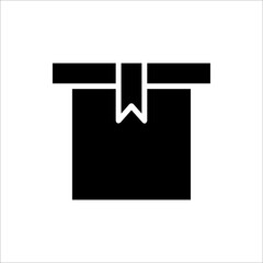 Box icon or logo in modern line style. Vector illustration on a white background.