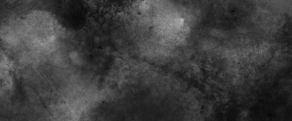 Stone black grunge texture. Black wall texture rough background. Sheet of black paper texture background. Surface of black stone texture rough gradient overlay.