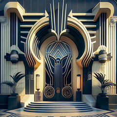 Art deco entrance