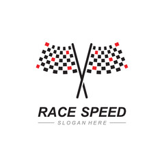 Race flag icon design