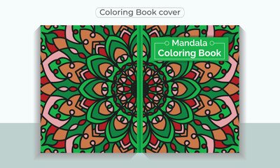 Coloring book cover for adults and ready to print