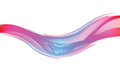 Colorful wave design modern background