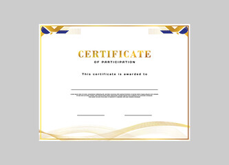 Luxury certificate of appreciation template design