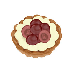Fruit Pie. Delicious pastry with fruit topping.