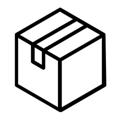 box cardboard container icon
