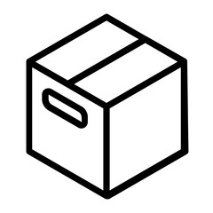 box cardboard container icon