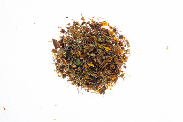 tea leaves, Various of dried tea