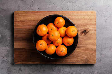 tangerine wood black plate