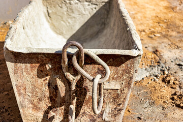A special container in the form of a trough for supplying mortar or concrete at a construction...