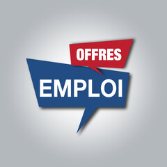Offres emploi illustration concept