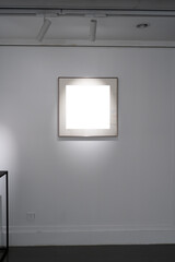 empty frame in gallery