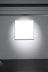 empty frame in gallery