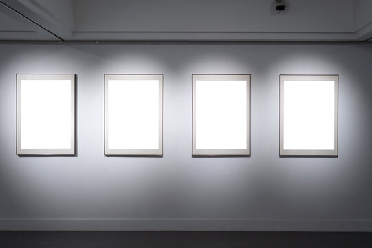 empty frame in gallery