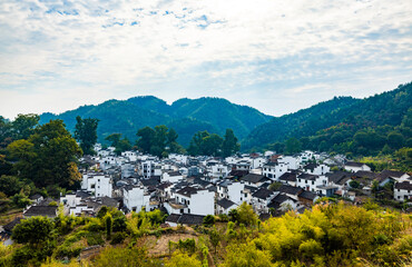 Fototapeta na wymiar Landscape of Shicheng Scenic spot in Wuyuan, Jiangxi Province