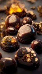 Chocolate truffles and pralines