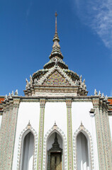 Fototapeta premium The gable in the temple of the Emerald Buddha, Wat Phra Kaew, Bangkok, Thailand