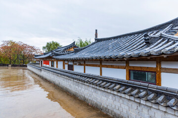 Rainy landscape of Chinese Korean centennial tribe