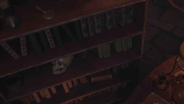 Alchemist, Secret Laboratory, Library 3D Animations Renderings Background CGI 4K