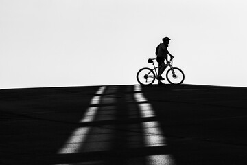 person riding a bike