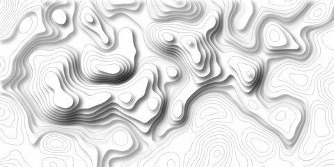 Abstract background vector and topographic patter line map background. silver line topography maount map contour background, geographic grid. Abstract vector illustration.