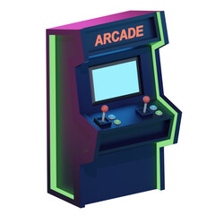 Arcade Machine Gaming 3D Illustration