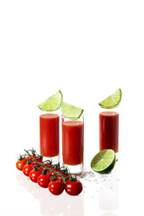 bloody mary shots with lime