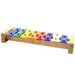 a single colorful training xylophone