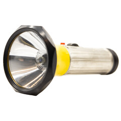 a single yellow retro torch