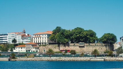view of the town, A Coruña, Spain
