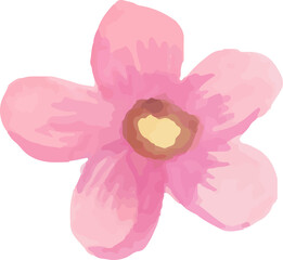 Watercolor Single Flowers 