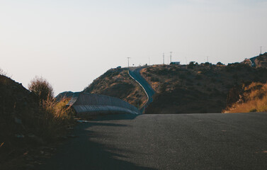 Curvy mountain roads