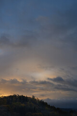 Obraz na płótnie Canvas Wolken über Marburg