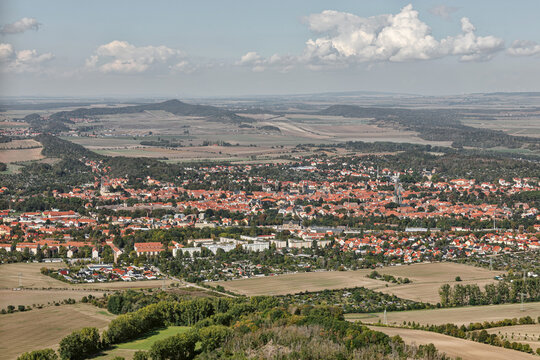 Luftbild Quedlinburg mit Teufelsmauer