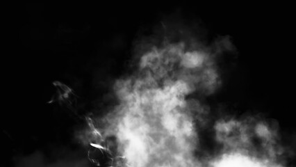 Black and white Fire embers particles texture overlays . Burn effect on isolated black background. Concept of particles , sparkles, flame and light. Stock illustration.