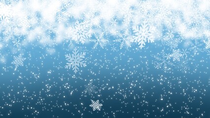 Abstract Christmas Backgrounds with snowflake on blue backgrounds , in Christmas Holiday , illustration wallpaper