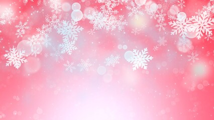 Abstract Christmas Backgrounds with snowflake on red backgrounds , in Christmas Holiday , illustration wallpaper
