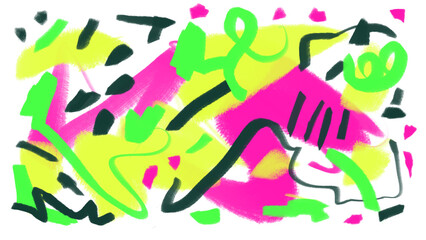 Abstract graffiti art - Colorful painting art background