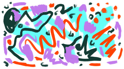 Fototapeta na wymiar Abstract graffiti art - Colorful painting art background