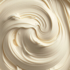 Confectionery cream texture. AI render.