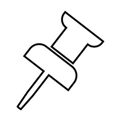 Pin, mark, note icon