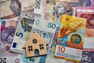kredyt hipoteczny we frankach szwajcarskich   - obrazy, fototapety, plakaty