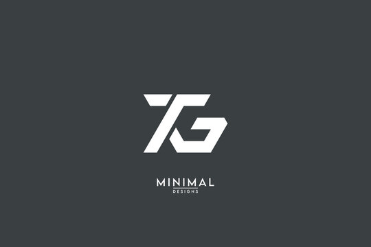 Abstract TG, GT, T, G Letters Logo Monogram icon.