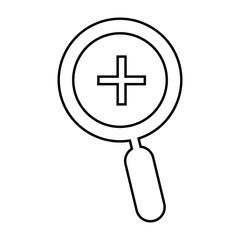 Fototapeta premium Zoom, out, tool icon