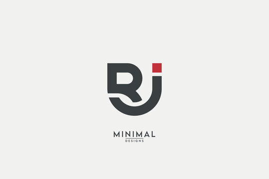 Abstract RJ, JR, R, J Letters Logo Monogram icon.
