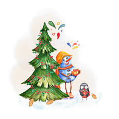 New Year's dancing mood