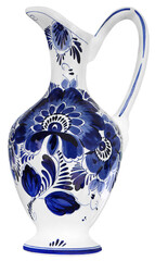 Ceramic jug painted in Dutch style - 548811528